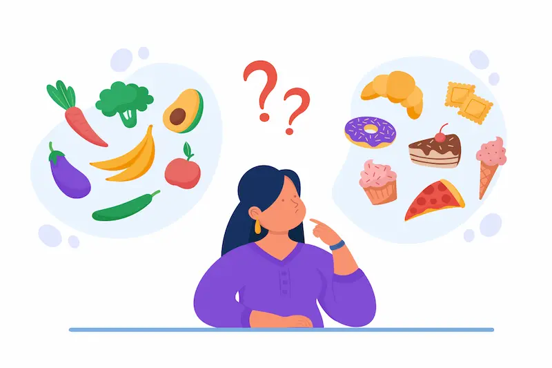 unhealthy diet and poor nutrition